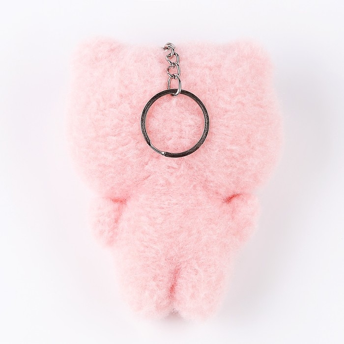 Мягкая игрушка &laquo;Кот с цветочком&raquo;, на брелоке, 11 см, цвета МИКС