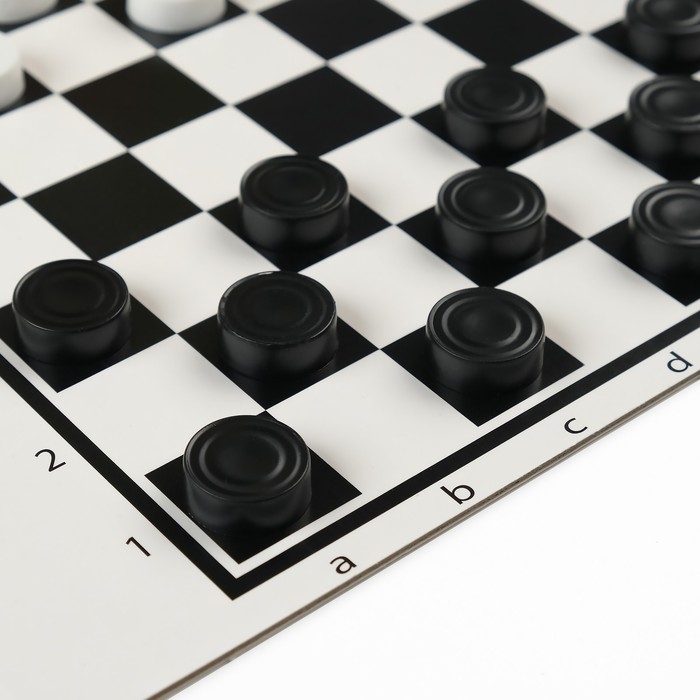 Шашки, настольная игра  Шашки, настольная игра "Русские и международные", поле 20 х 20 см