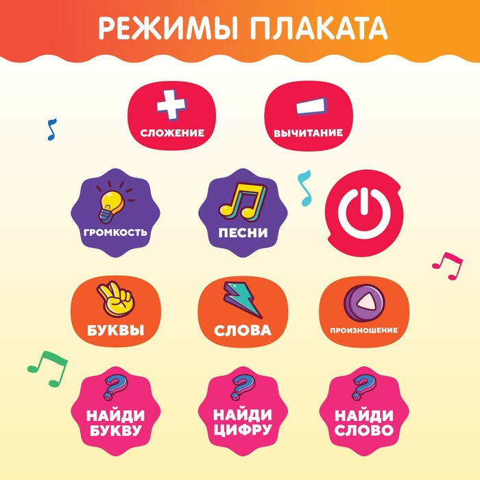 Электронный плакат &laquo;Смешарики: Умная азбука&raquo;, звук, в пакете