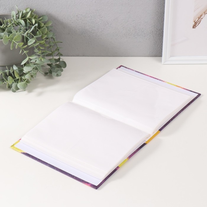 Фотоальбом на 200 фото 10х15 см, пластик. листы "Cosmo sketch" Огоньки