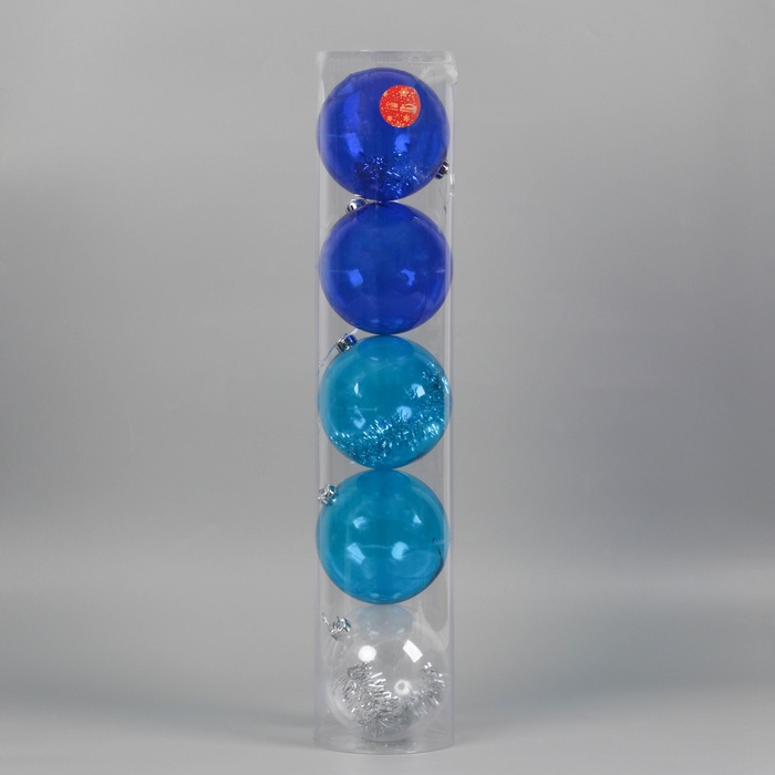 Набор шаров пластик d-15 см, 5 шт Набор шаров пластик d-15 см, 5 шт "Барбара" микс