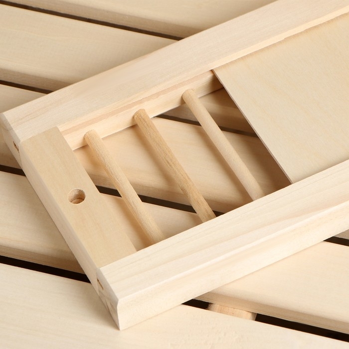 Вентиляционная крышка из липы, 30х17см, с задвижкой, Вентиляционная крышка из липы, 30х17см, с задвижкой, "Добропаровъ"