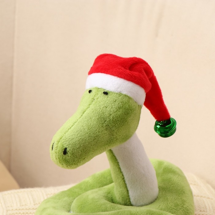 Мягкая игрушка «Змея», в новогоднем колпаке, 15 см Мягкая игрушка «Змея», в новогоднем колпаке, 15 см