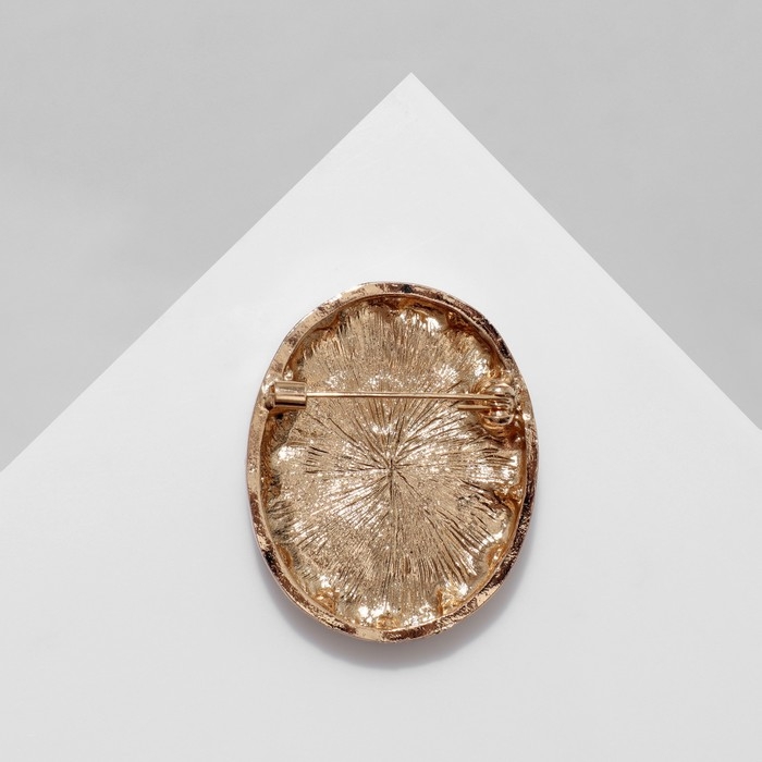 Брошь «Камея» череп, цветная в золоте Брошь «Камея» череп, цветная в золоте