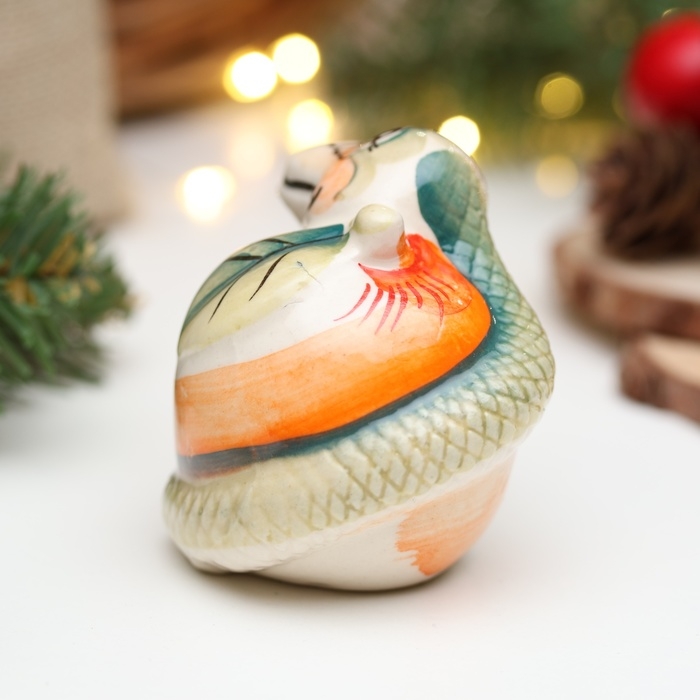 Новый год. Сувенир символ года Новый год. Сувенир символ года "Змей", гжель, цвет