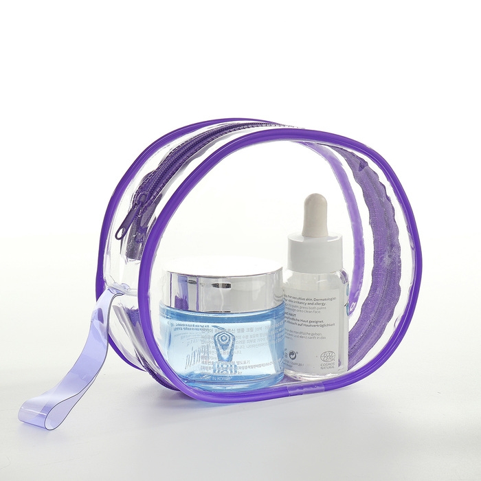 Косметичка на молнии, цвет фиолетовый Косметичка на молнии, цвет фиолетовый