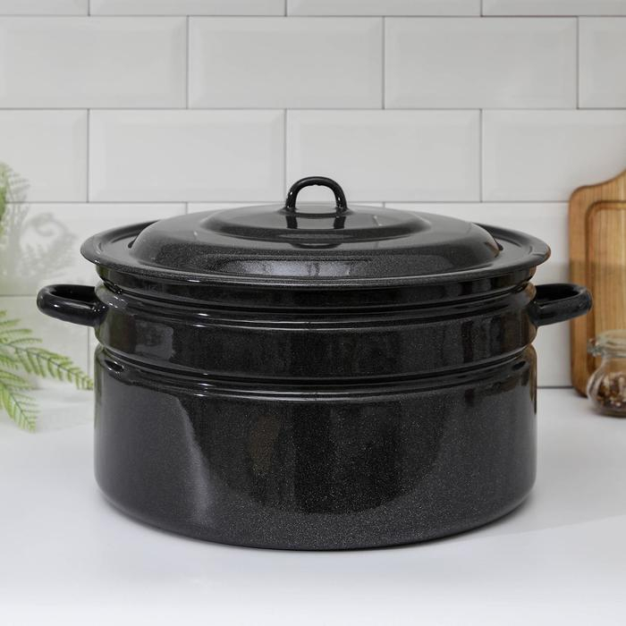 Бак эмалированный, 20 л, цвет графитовый Бак эмалированный, 20 л, цвет графитовый