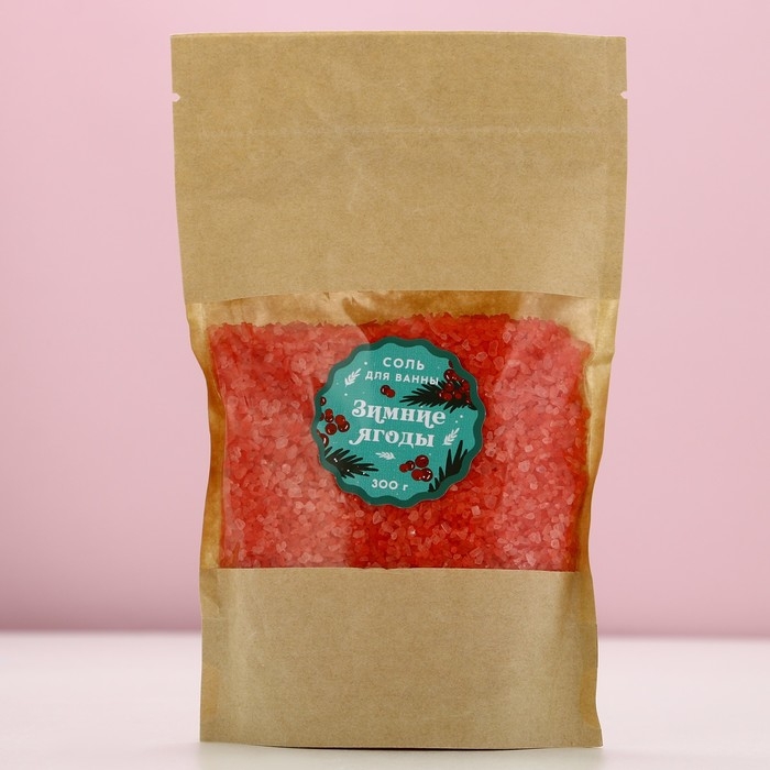 Соль для ванны, 300 г, аромат зимних ягод, Новый Год Соль для ванны, 300 г, аромат зимних ягод, Новый Год