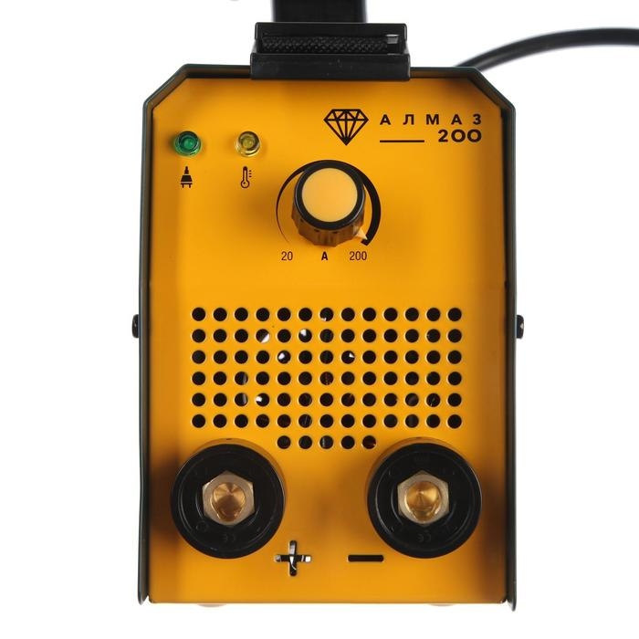 Сварочный аппарат инверторный  Сварочный аппарат инверторный "Алмаз 200", 220 В, 6000 Вт, 20-200 А, d=3 мм, Hot start