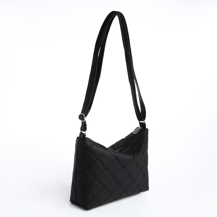 Кросс-боди на молнии, цвет чёрный Кросс-боди на молнии, цвет чёрный