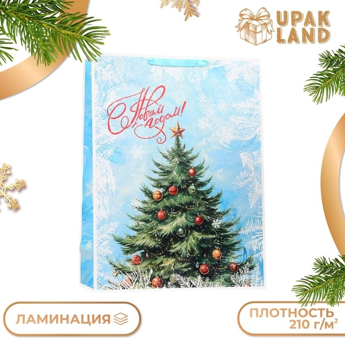 Новый год. Пакет ламинированный «Ёлочка», XXL 61 х 46 х 20 см. Новый год. Пакет ламинированный «Ёлочка», XXL 61 х 46 х 20 см.