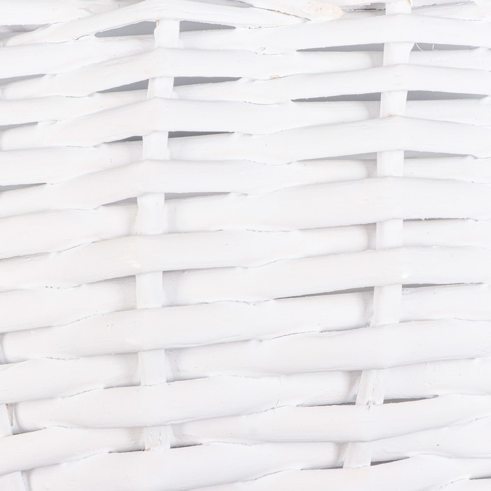 Набор корзин 3 шт, ива, белый Набор корзин 3 шт, ива, белый