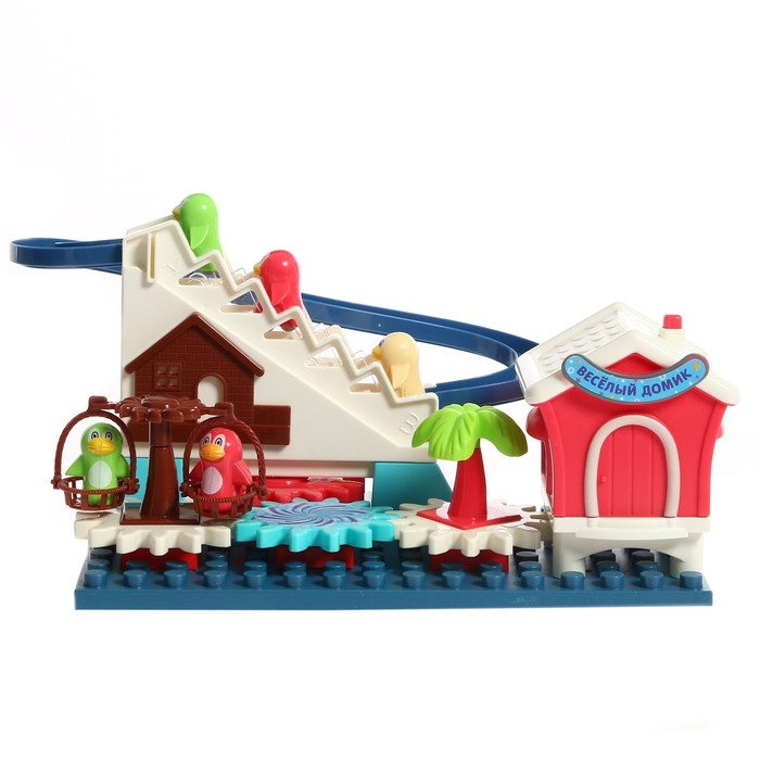 Конструктор развивающий с шестерёнками «Весёлые пингвинята», 33 детали Конструктор развивающий с шестерёнками «Весёлые пингвинята», 33 детали