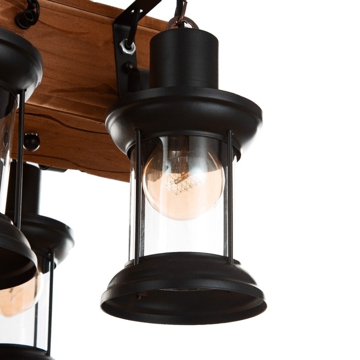 Люстра Люстра "Айварс" 6хЕ27 40Вт черный 55х100 см