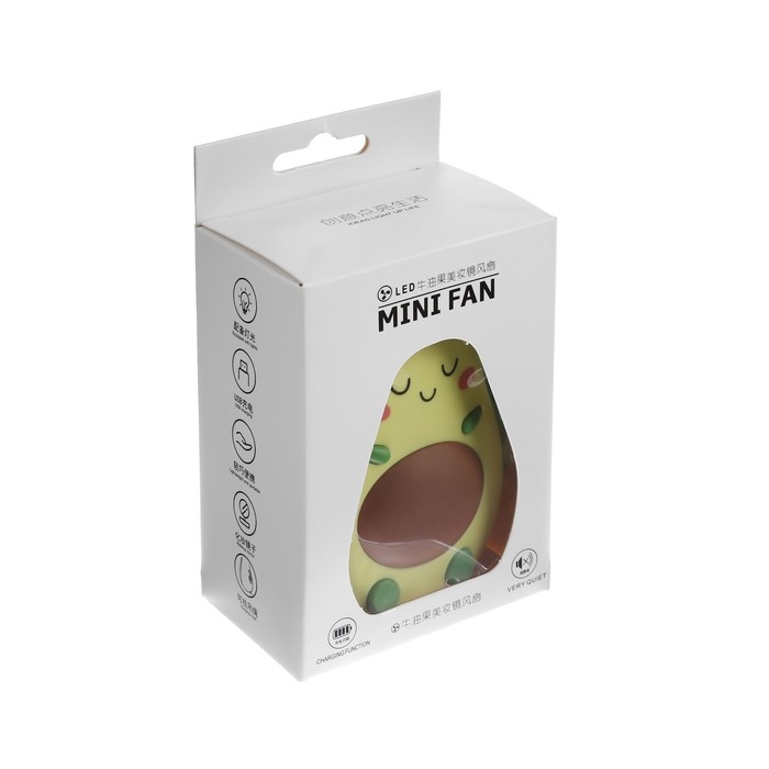 Зеркало KZ-08, подсветка, мини-вентилятор, АКБ, 500 мАч, 7 х 4 х 11 см, МИКС Зеркало KZ-08, подсветка, мини-вентилятор, АКБ, 500 мАч, 7 х 4 х 11 см, МИКС