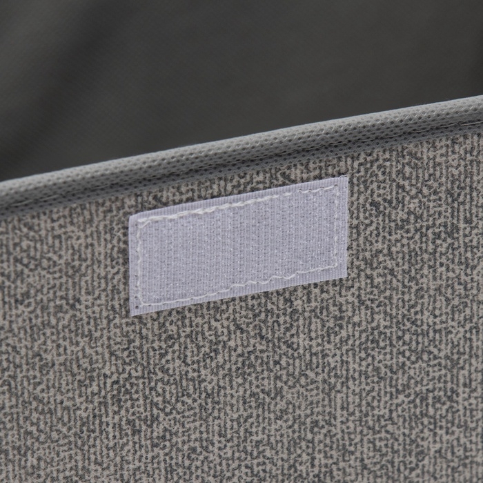 Короб стеллажный для хранения с крышкой «Ронда», 38×24×24 см, цвет серый Короб стеллажный для хранения с крышкой «Ронда», 38×24×24 см, цвет серый