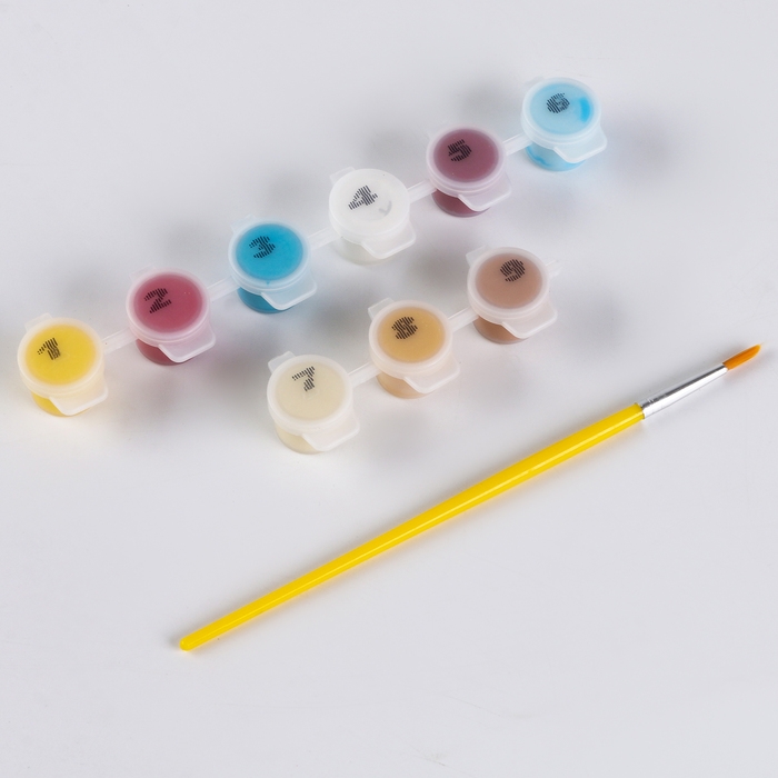 Картина по номерам для детей «Утка на отдыхе», 17х17 см Картина по номерам для детей «Утка на отдыхе», 17х17 см