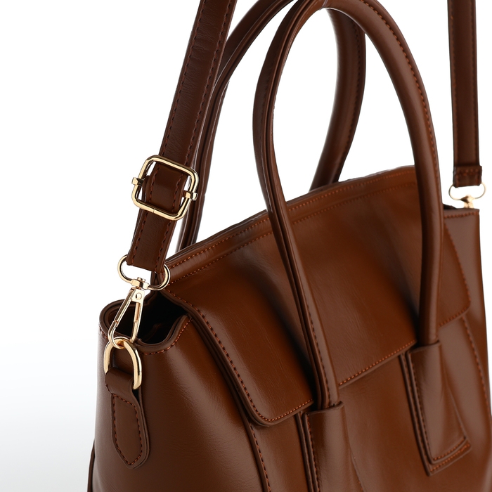 Сумка женская на молнии, цвет коричневый Сумка женская на молнии, цвет коричневый