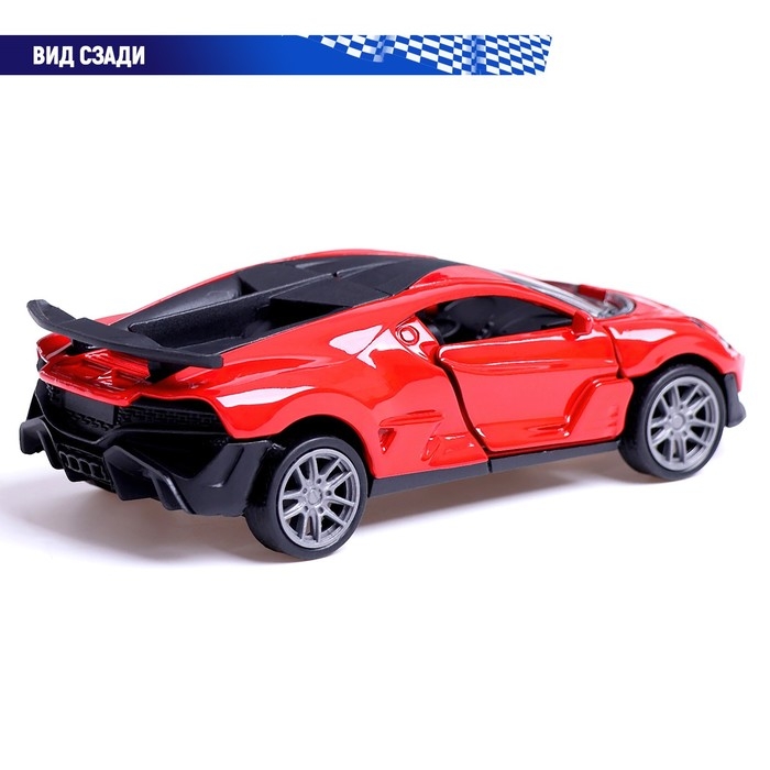 Машина металлическая «Купе», 1:36, инерционная, открываются двери, цвет красный Машина металлическая «Купе», 1:36, инерционная, открываются двери, цвет красный