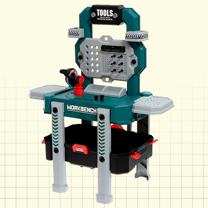 Игровой модуль 2 в 1 «Верстак», 78 элементов Игровой модуль 2 в 1 «Верстак», 78 элементов