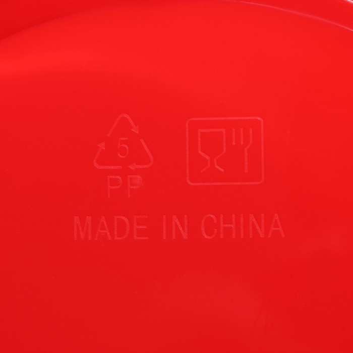 Тортовница с крышкой, съёмная подставка для пирожных, 11 ячеек, 30,5×21,5 см, цвет красный