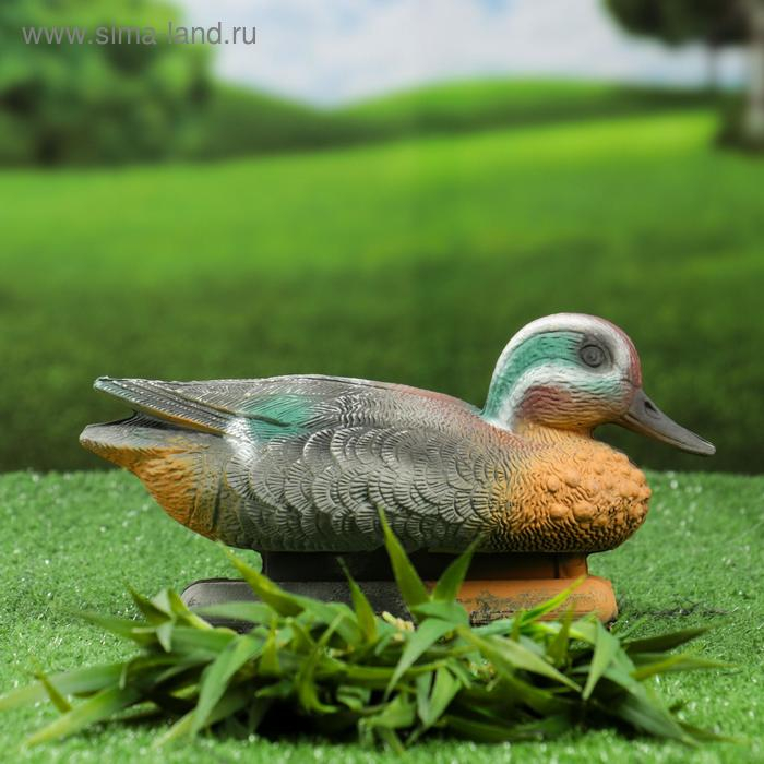 Фигура подсадная  Фигура подсадная "Чирок-свистунок" селезень, 24х11х12,5см