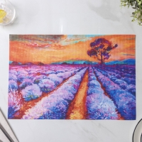 Салфетки сервировочные на стол Доляна «Пейзаж», 4 шт, 45×30 см