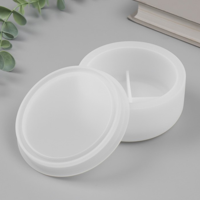 Молд силикон Молд силикон "Шкатулка. Гладкость" с крышкой 10,7х10,7х5,2 см