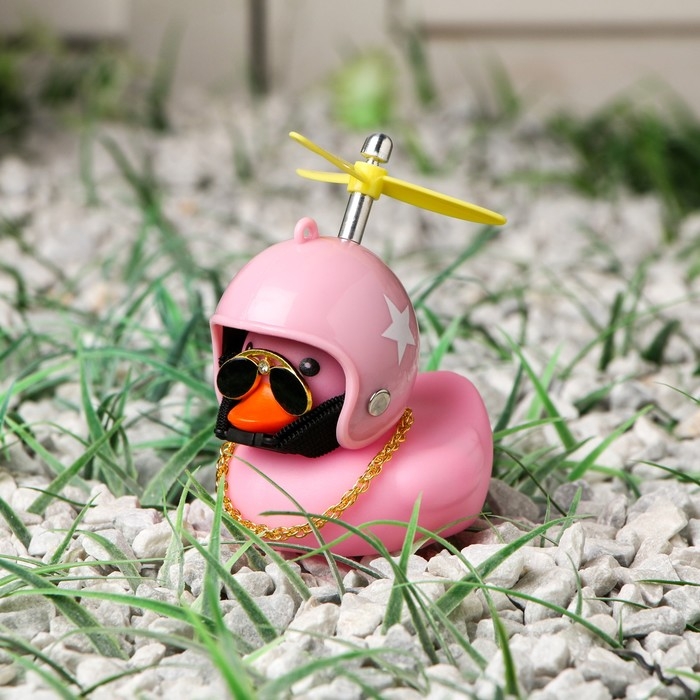 Утка с пропеллером, цвет розовый, звезда Утка с пропеллером, цвет розовый, звезда