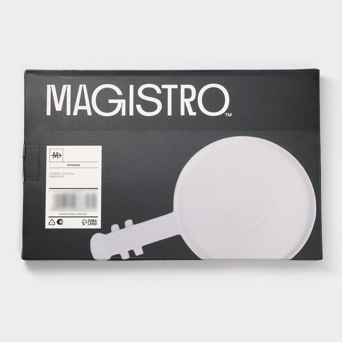 Блюдо для подачи фарфоровое Magistro «Гитара», 34,5×20,7×2 см, цвет белый Блюдо для подачи фарфоровое Magistro «Гитара», 34,5×20,7×2 см, цвет белый