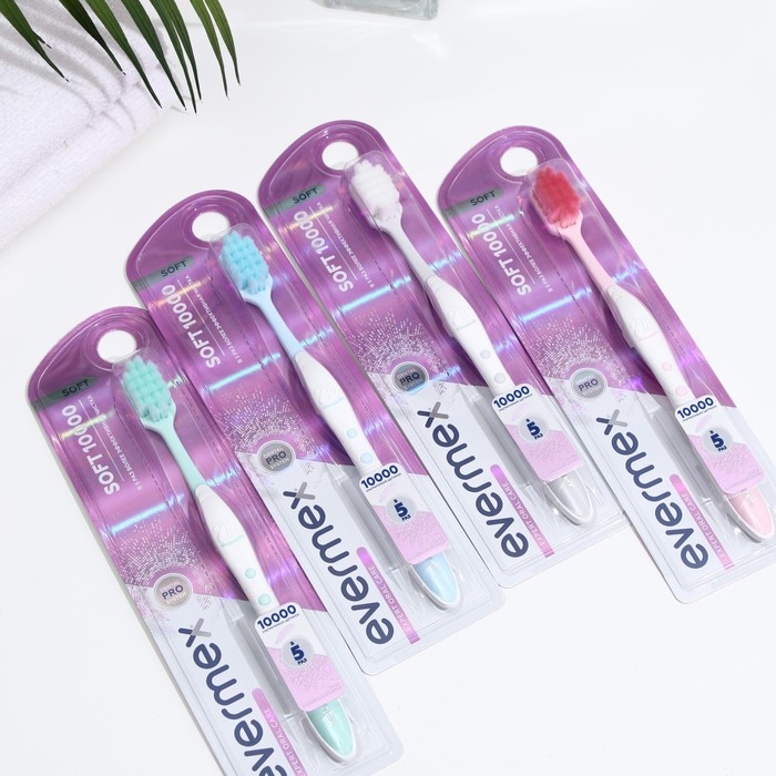 Зубная щётка Evermex мягкая, микс Зубная щётка Evermex мягкая, микс