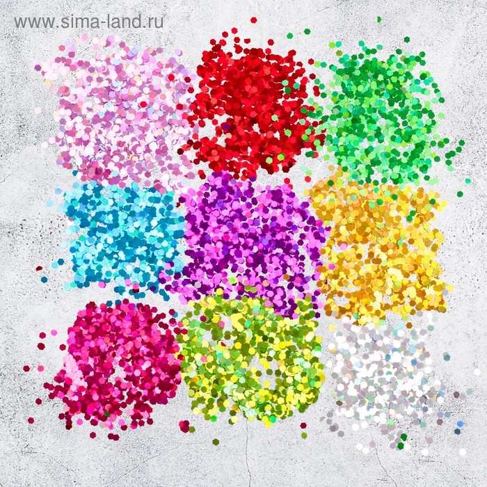 Наполнитель для шара «Шестиугольник», 0,3 см, набор 9 шт., МИКС Наполнитель для шара «Шестиугольник», 0,3 см, набор 9 шт., МИКС