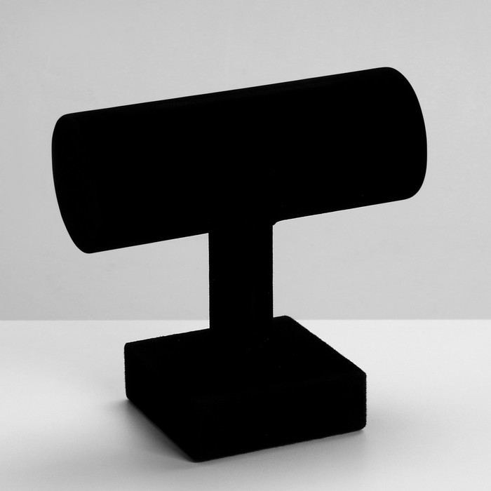 Подставка для часов, браслетов Queen fair, цепочек «Мини», флок, 7×13,5×12,5 см, цвет чёрный Подставка для часов, браслетов Queen fair, цепочек «Мини», флок, 7×13,5×12,5 см, цвет чёрный