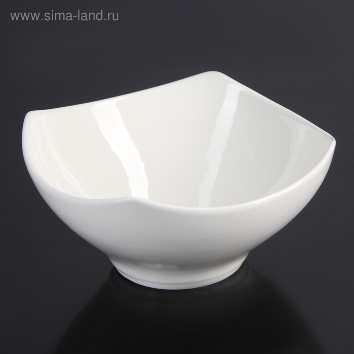 Салатник керамический «Эстет», 2 л, на деревянной подставке Салатник керамический «Эстет», 2 л, на деревянной подставке