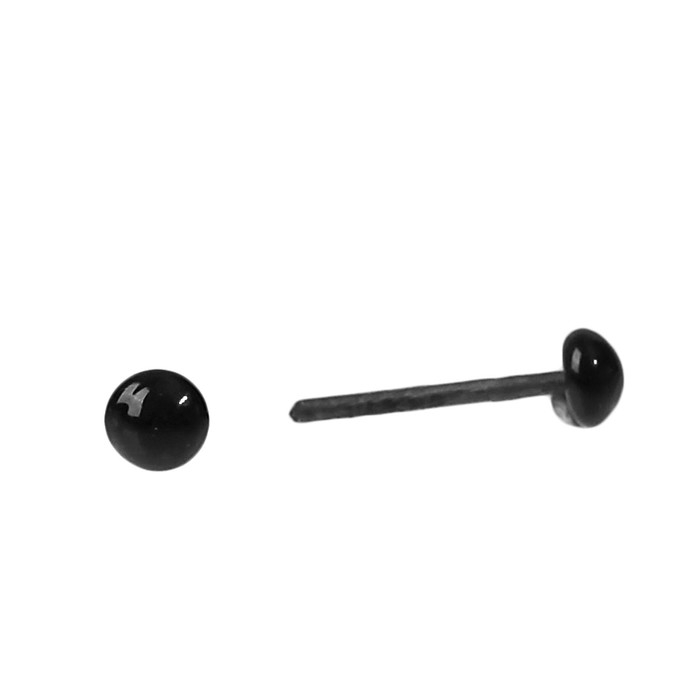 Глаза стеклянные на металлической ножке, набор 74 шт, d= 0,3 см, цвет чёрный Глаза стеклянные на металлической ножке, набор 74 шт, d= 0,3 см, цвет чёрный