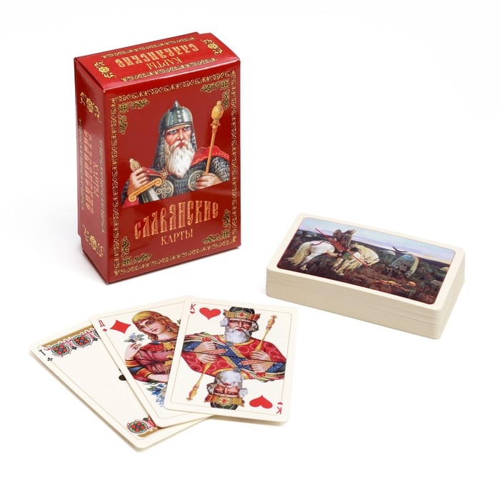 Карты игральные подарочные &laquo;Славянские&raquo;, 36 шт., карта 8.5&times;6.5 см, картон 270 г