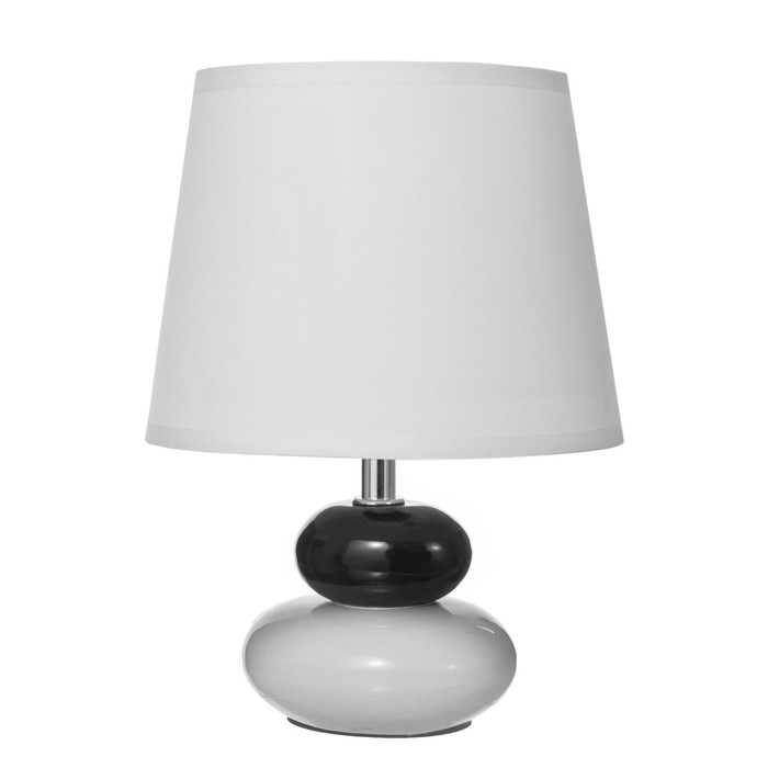 Настольная лампа Настольная лампа "Баланс" Е14 40Вт бело-черный 17,5х17,5х23 см RISALUX