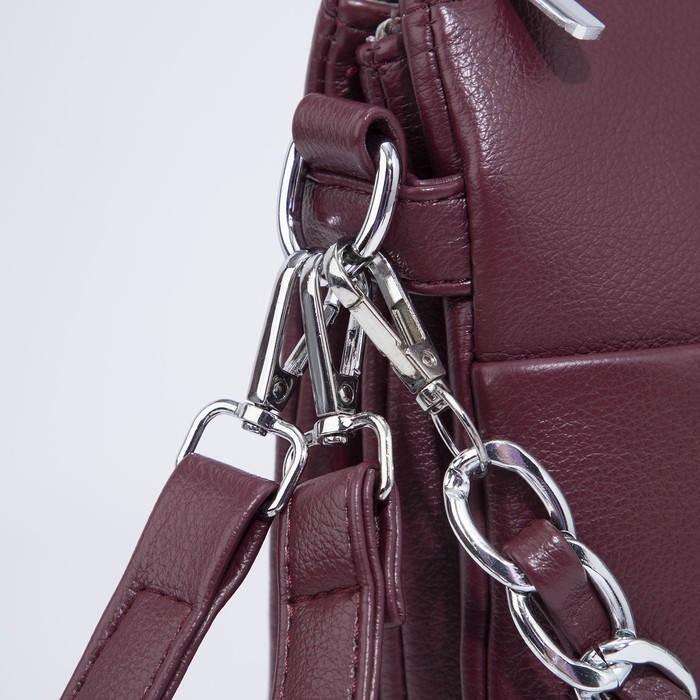 Сумка кросс-боди на молнии, цвет бордовый Сумка кросс-боди на молнии, цвет бордовый