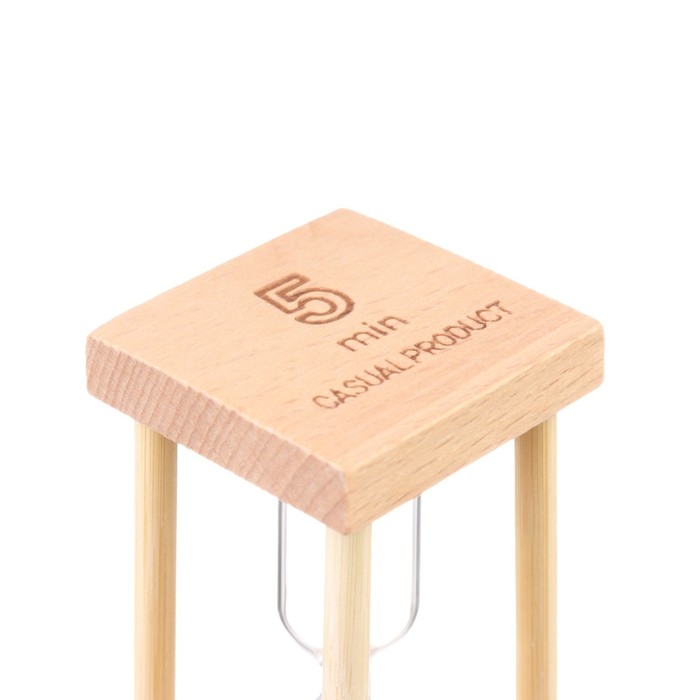 Песочные часы Песочные часы "Африн", на 5 минут, 8.5 х 4 см, белый песок