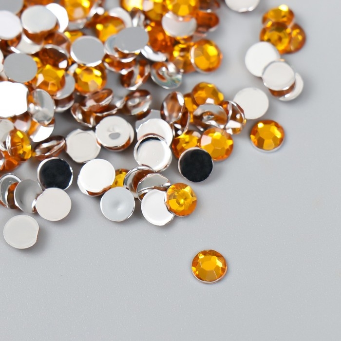 Декор для творчества в бутылочке Декор для творчества в бутылочке "Стразы. Ярко-жёлтый" набор 500 шт d=0,5 см 7х2х2 см