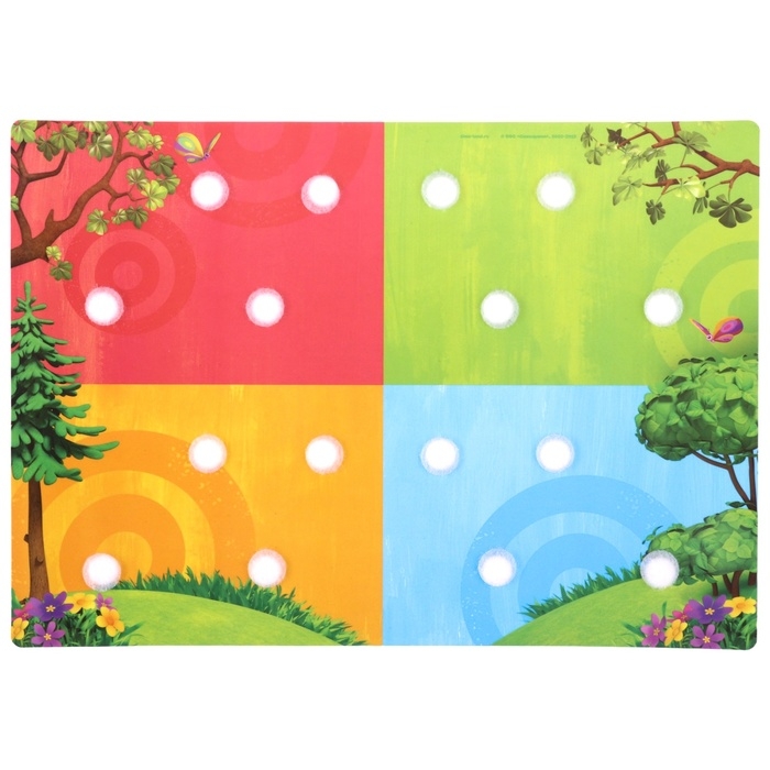 Игра развивающая на липучках Игра развивающая на липучках "Изучаем цвета", Смешарики