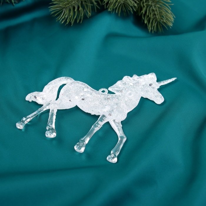 Украшение ёлочное Украшение ёлочное "Единорог сияние" 11х10,5 см