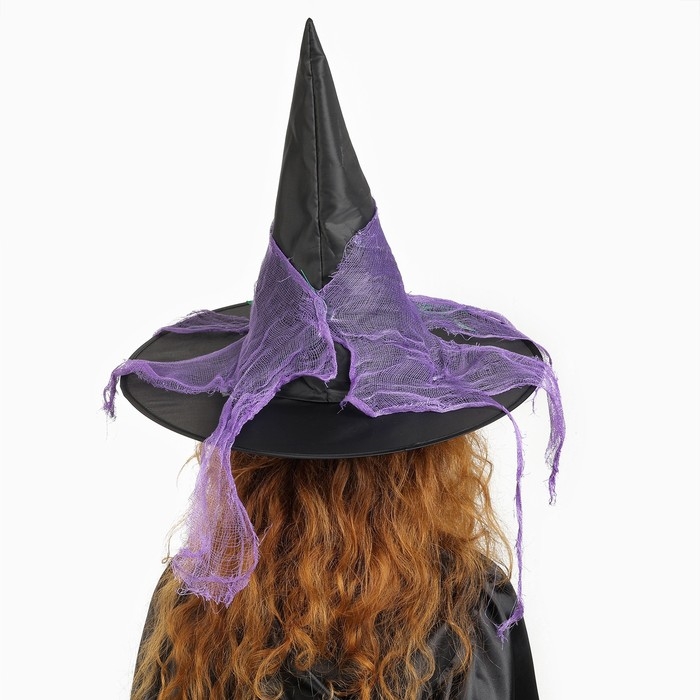 Карнавальная шляпа «Ведьма», цвета МИКС Карнавальная шляпа «Ведьма», цвета МИКС