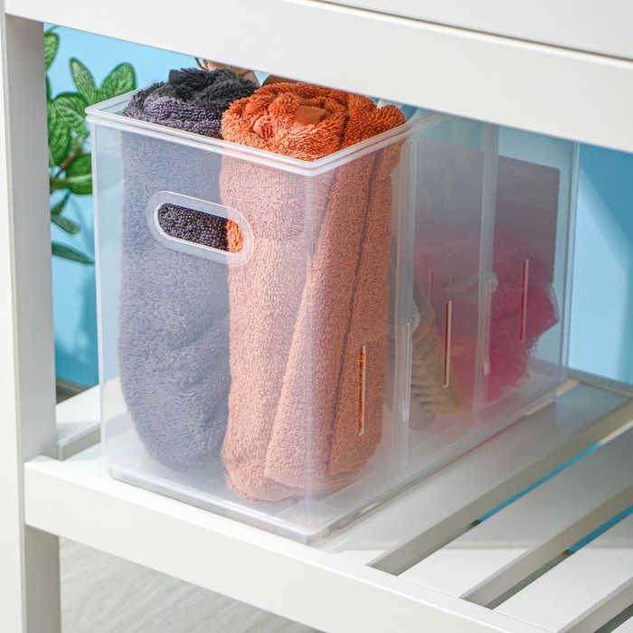 Контейнер для хранения без крышки ROLLY, 10,6 л, 16,8×30,5×24,2 см, прозрачный