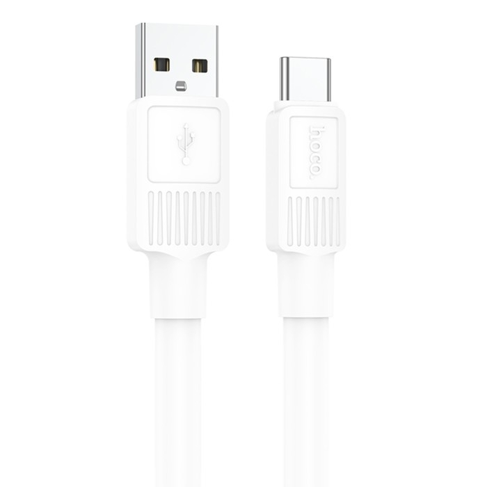 Кабель Hoco X84, Type-C - USB, 3 А, 1 м, передача данных, ПВХ, белый Кабель Hoco X84, Type-C - USB, 3 А, 1 м, передача данных, ПВХ, белый