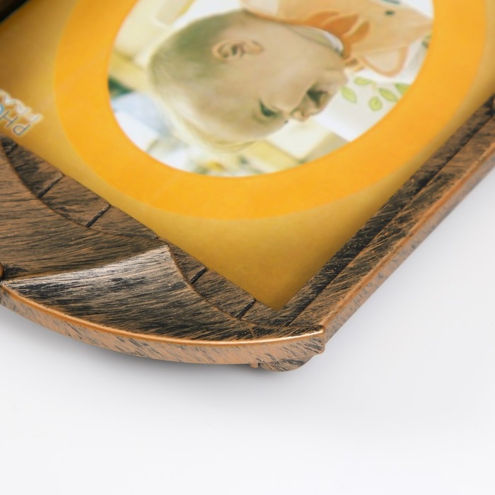 Фоторамка пластик 10х15 см Фоторамка пластик 10х15 см "Повозка с лошадкой" бронза 25,8х2,5х19,8 см