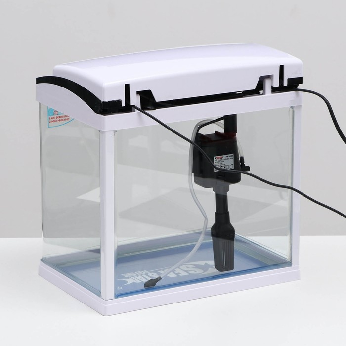 Аквариум SeaStar HX-319F в комплекте: LED-лампа, фильтр, 18 л, белый Аквариум SeaStar HX-319F в комплекте: LED-лампа, фильтр, 18 л, белый