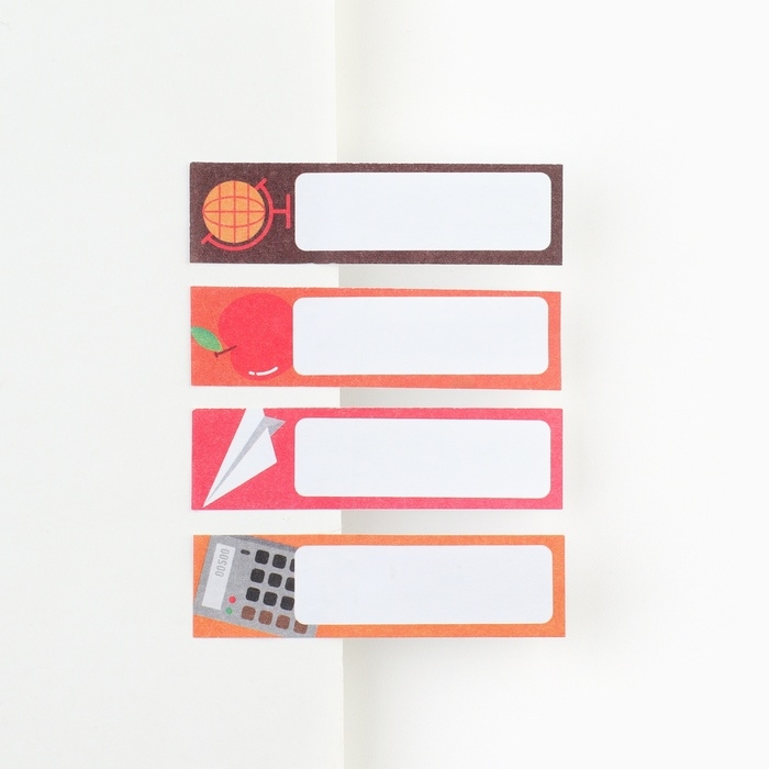 Стикеры закладки с липким слоем «Учителю: Звонок для учителя», 4 шт, 20 листов Стикеры закладки с липким слоем «Учителю: Звонок для учителя», 4 шт, 20 листов