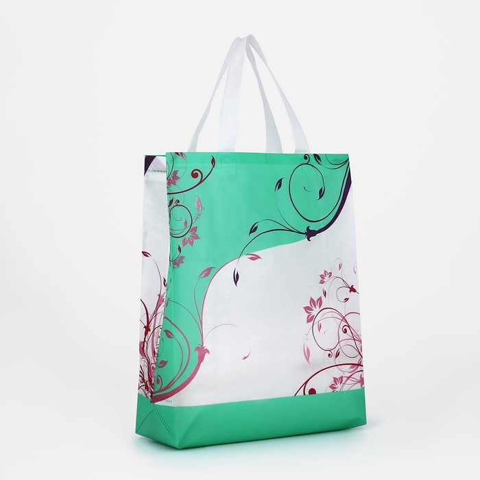 Сумка хозяйственная без застёжки, цвет зелёный Сумка хозяйственная без застёжки, цвет зелёный