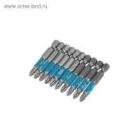 Биты Remocolor, сталь S2, 1/4" Е, PH2 х 50 мм, намагниченные, 10 шт.